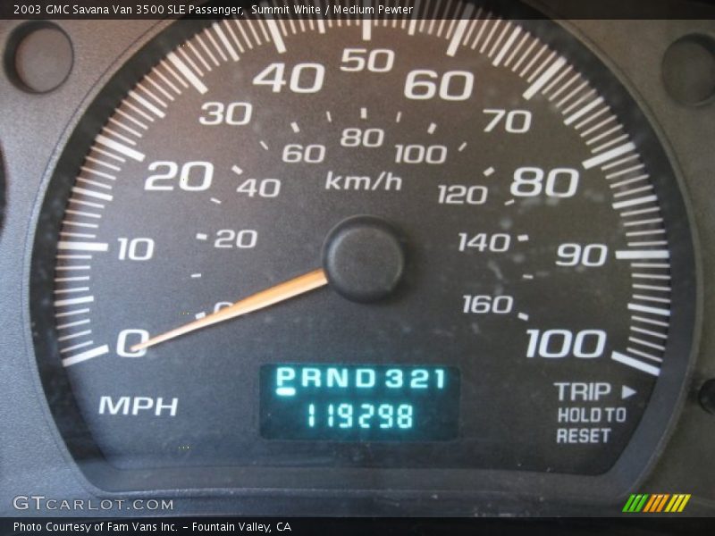 Summit White / Medium Pewter 2003 GMC Savana Van 3500 SLE Passenger