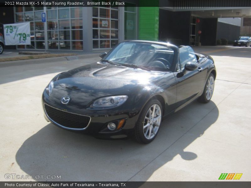 Brilliant Black / Black 2012 Mazda MX-5 Miata Touring Roadster