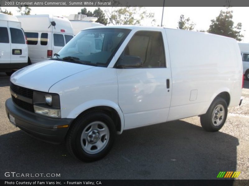 Summit White / Neutral 2003 Chevrolet Astro Commercial