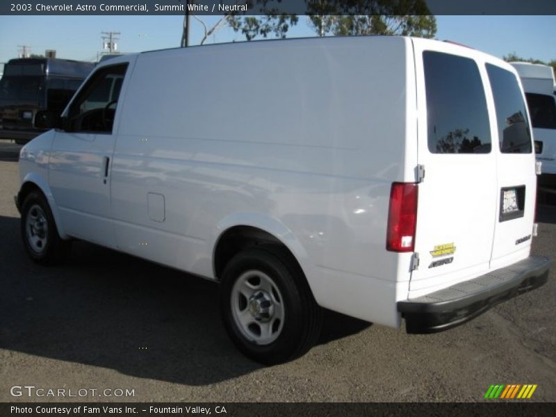 Summit White / Neutral 2003 Chevrolet Astro Commercial