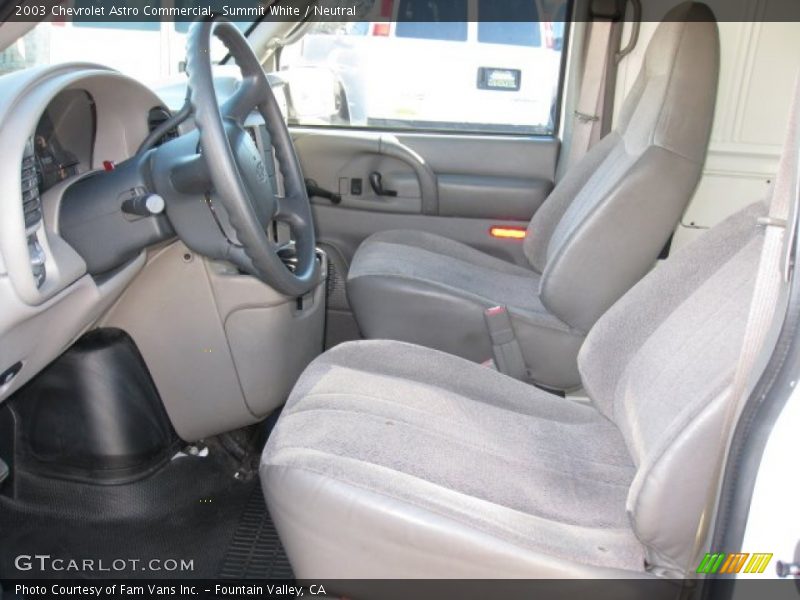 Summit White / Neutral 2003 Chevrolet Astro Commercial
