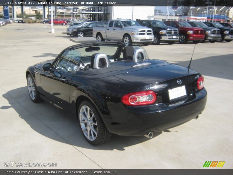 Brilliant Black / Black 2012 Mazda MX-5 Miata Touring Roadster