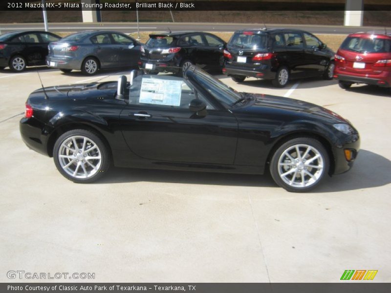 Brilliant Black / Black 2012 Mazda MX-5 Miata Touring Roadster