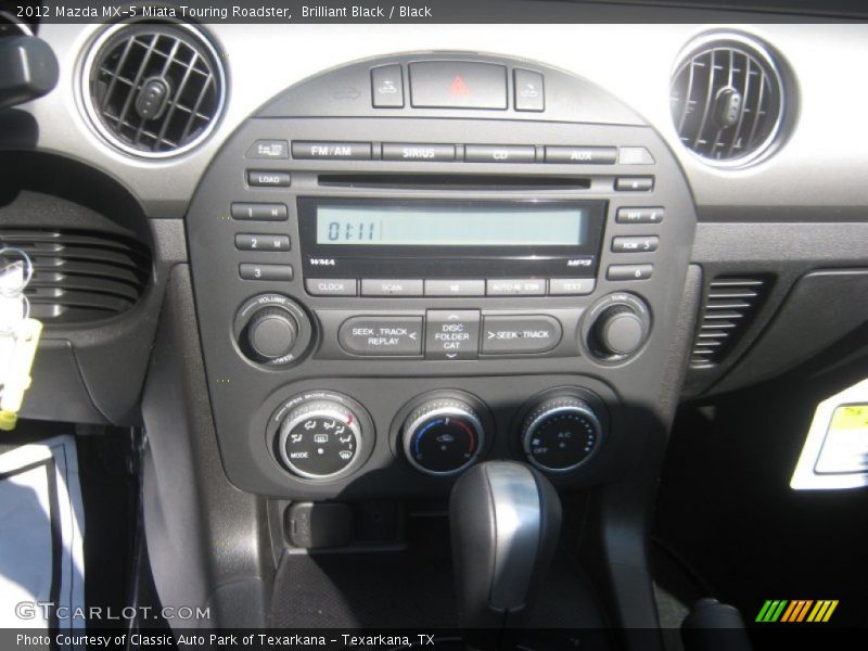Brilliant Black / Black 2012 Mazda MX-5 Miata Touring Roadster