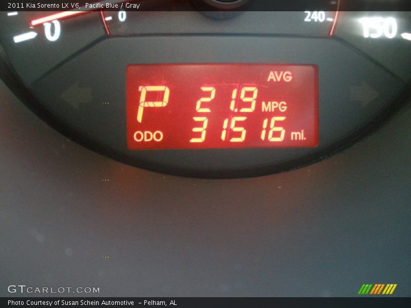 Pacific Blue / Gray 2011 Kia Sorento LX V6