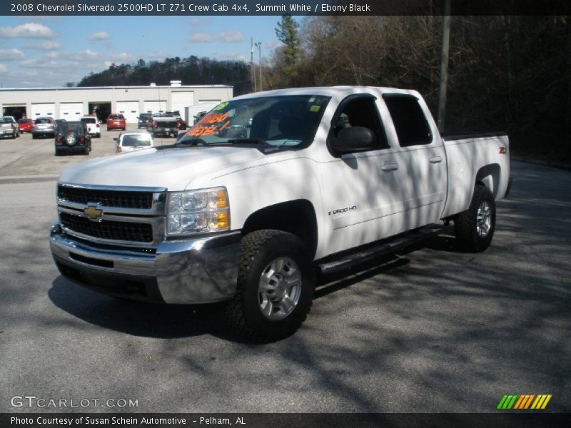 Summit White / Ebony Black 2008 Chevrolet Silverado 2500HD LT Z71 Crew Cab 4x4