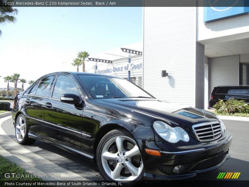 Black / Ash 2005 Mercedes-Benz C 230 Kompressor Sedan
