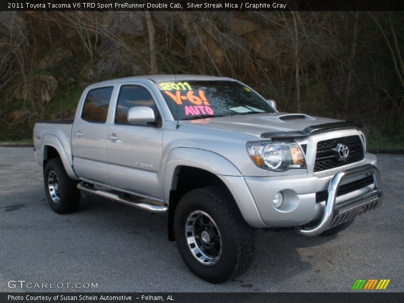 Silver Streak Mica / Graphite Gray 2011 Toyota Tacoma V6 TRD Sport PreRunner Double Cab