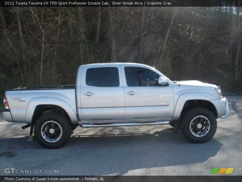 Silver Streak Mica / Graphite Gray 2011 Toyota Tacoma V6 TRD Sport PreRunner Double Cab