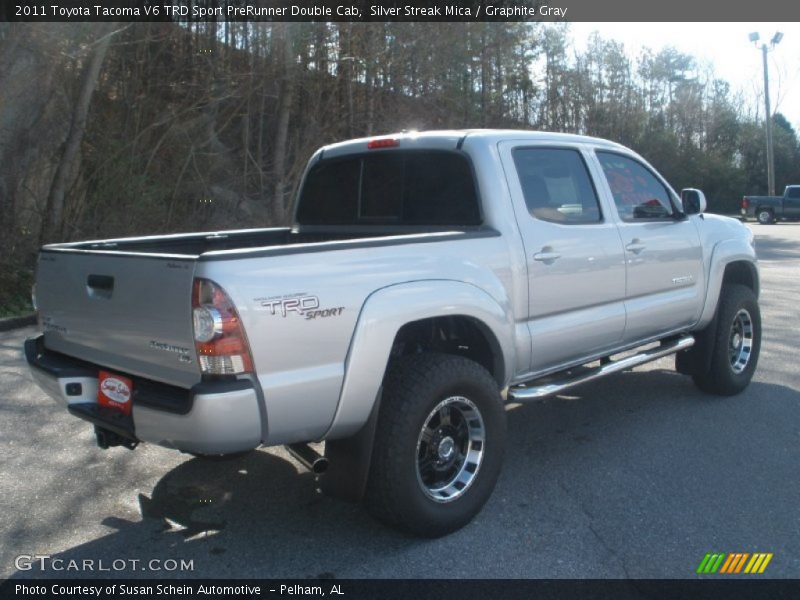 Silver Streak Mica / Graphite Gray 2011 Toyota Tacoma V6 TRD Sport PreRunner Double Cab