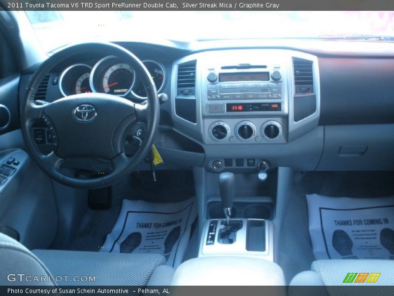 Silver Streak Mica / Graphite Gray 2011 Toyota Tacoma V6 TRD Sport PreRunner Double Cab