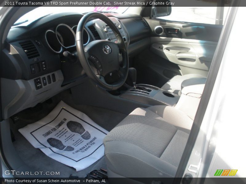 Silver Streak Mica / Graphite Gray 2011 Toyota Tacoma V6 TRD Sport PreRunner Double Cab