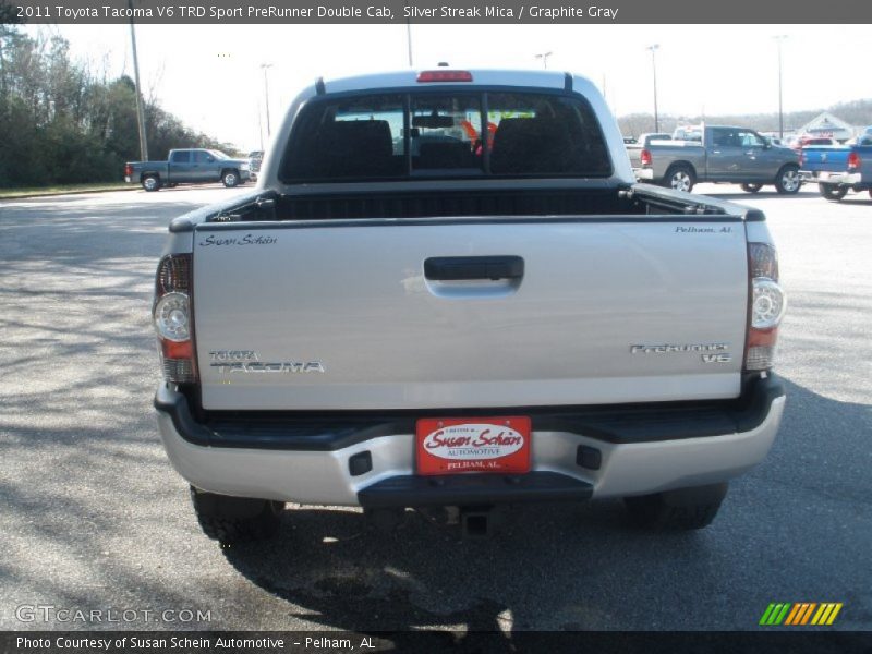Silver Streak Mica / Graphite Gray 2011 Toyota Tacoma V6 TRD Sport PreRunner Double Cab
