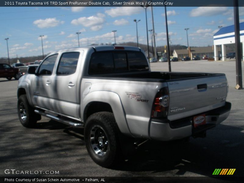 Silver Streak Mica / Graphite Gray 2011 Toyota Tacoma V6 TRD Sport PreRunner Double Cab