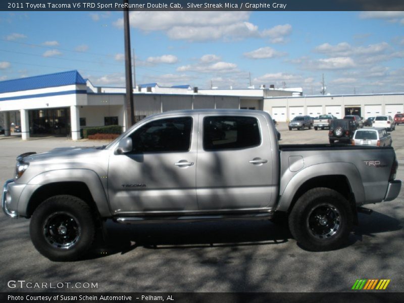 Silver Streak Mica / Graphite Gray 2011 Toyota Tacoma V6 TRD Sport PreRunner Double Cab