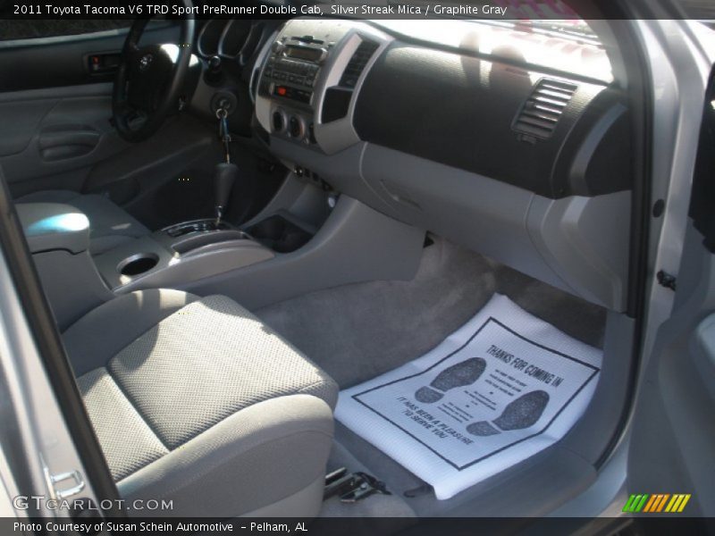 Silver Streak Mica / Graphite Gray 2011 Toyota Tacoma V6 TRD Sport PreRunner Double Cab