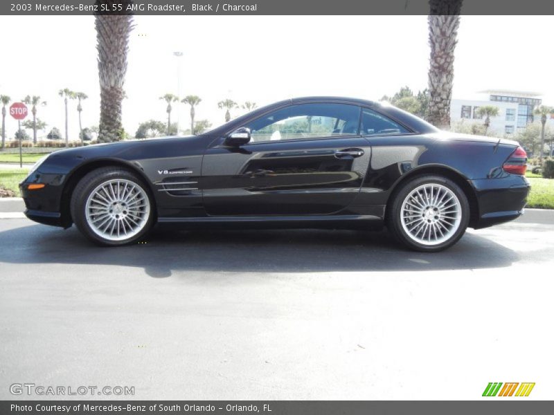 Black / Charcoal 2003 Mercedes-Benz SL 55 AMG Roadster