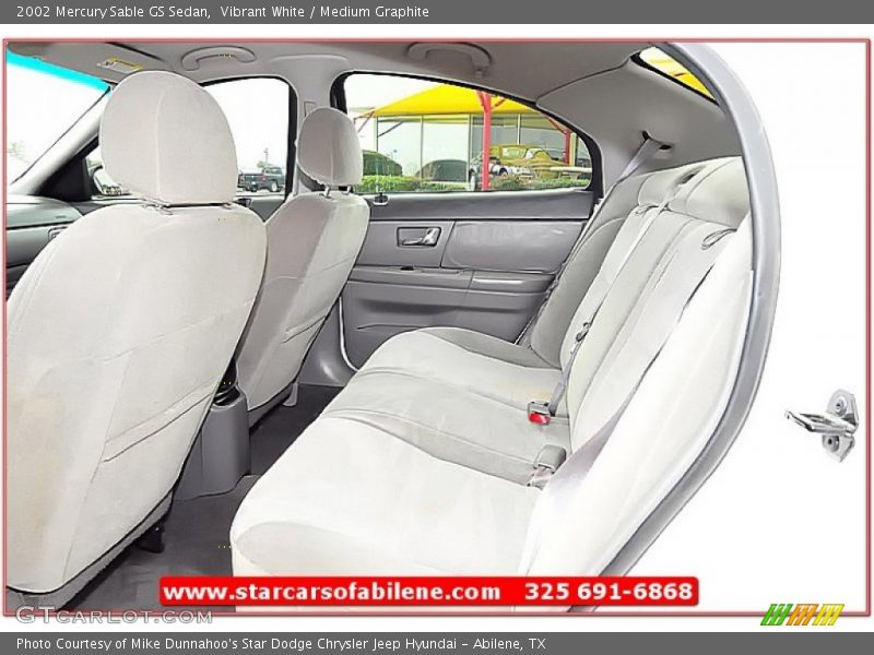 Vibrant White / Medium Graphite 2002 Mercury Sable GS Sedan