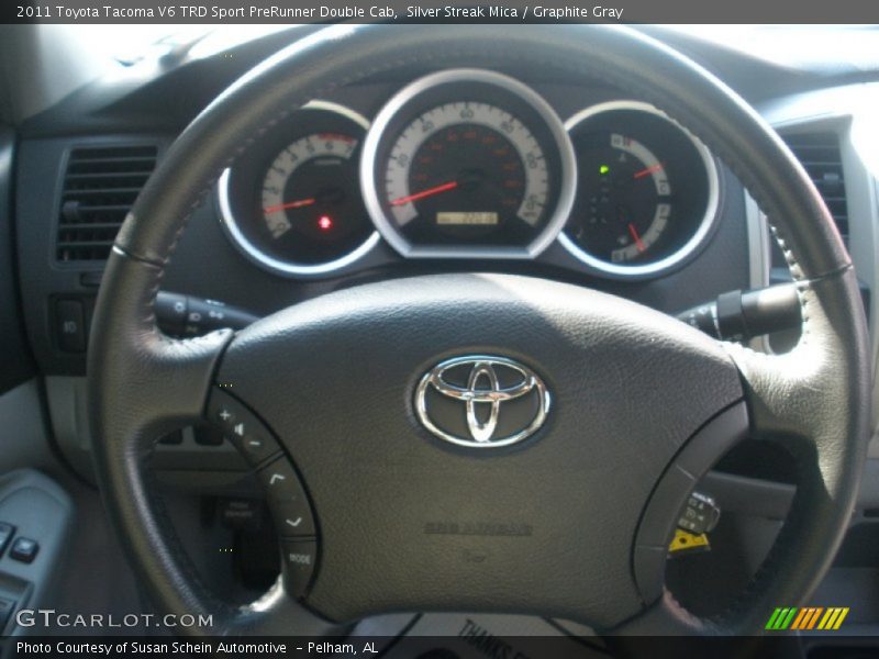 Silver Streak Mica / Graphite Gray 2011 Toyota Tacoma V6 TRD Sport PreRunner Double Cab