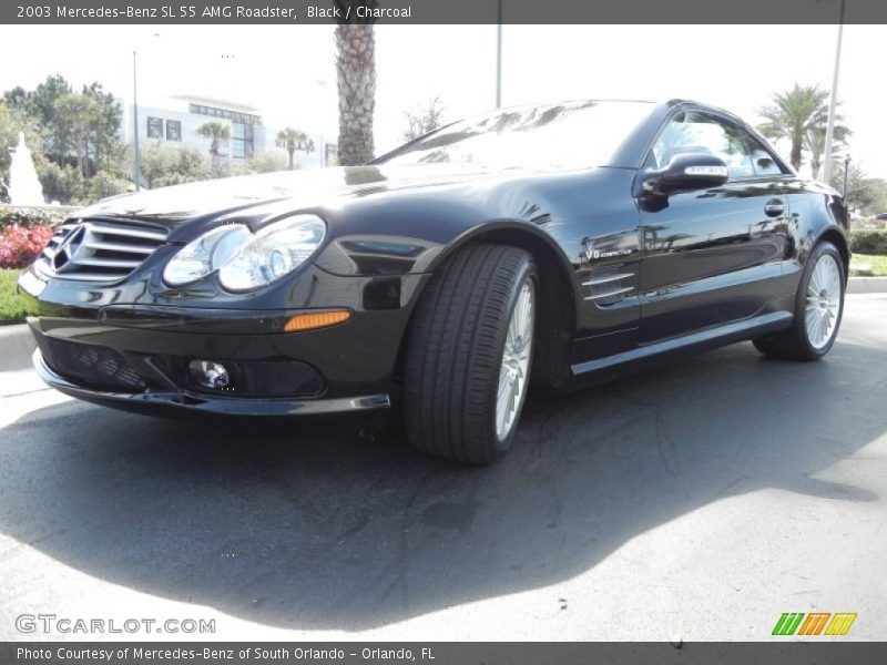 Black / Charcoal 2003 Mercedes-Benz SL 55 AMG Roadster