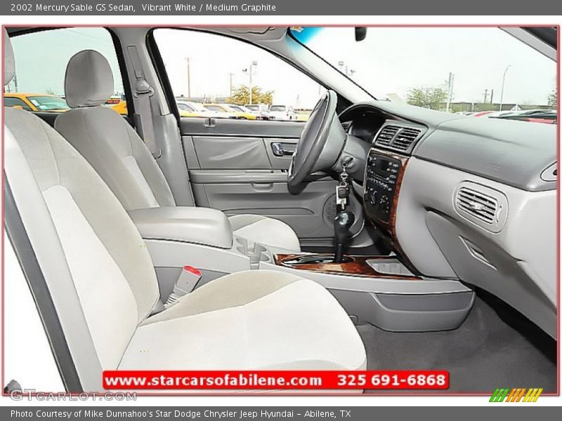 Vibrant White / Medium Graphite 2002 Mercury Sable GS Sedan