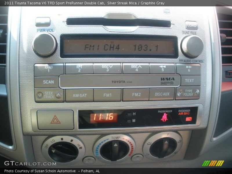 Silver Streak Mica / Graphite Gray 2011 Toyota Tacoma V6 TRD Sport PreRunner Double Cab