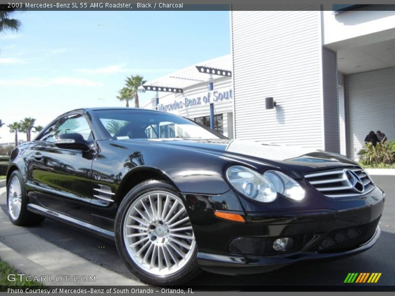 Black / Charcoal 2003 Mercedes-Benz SL 55 AMG Roadster
