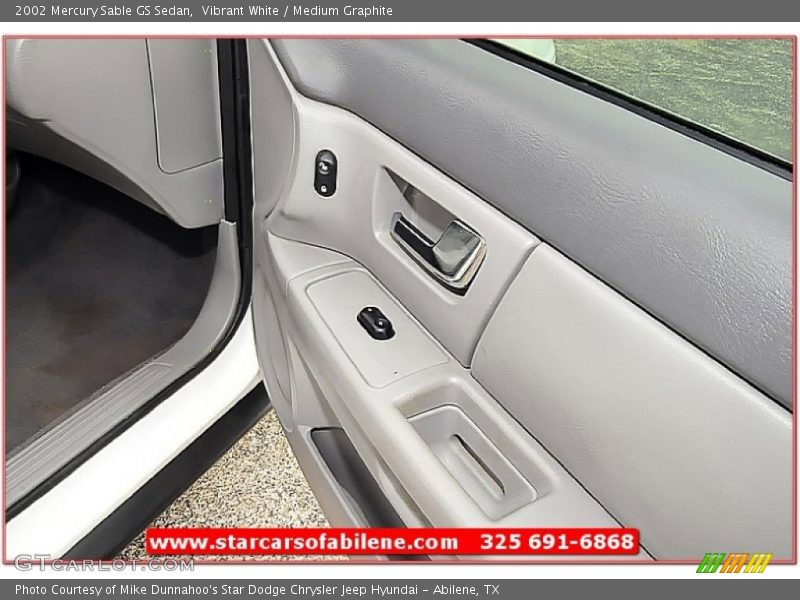 Vibrant White / Medium Graphite 2002 Mercury Sable GS Sedan