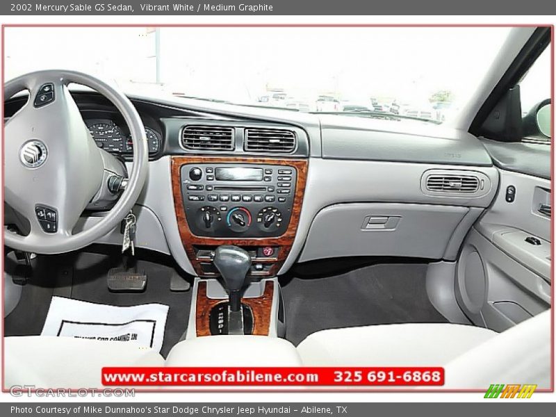 Vibrant White / Medium Graphite 2002 Mercury Sable GS Sedan
