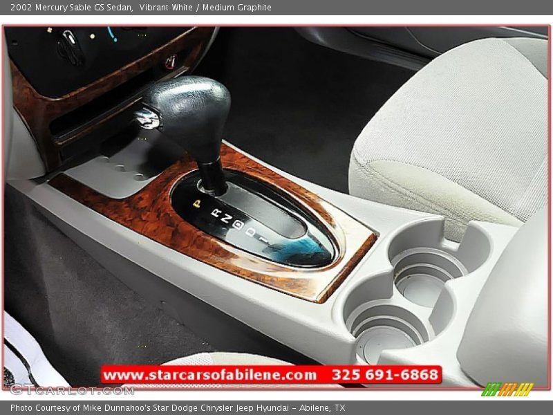 Vibrant White / Medium Graphite 2002 Mercury Sable GS Sedan