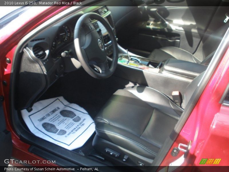 Matador Red Mica / Black 2010 Lexus IS 250