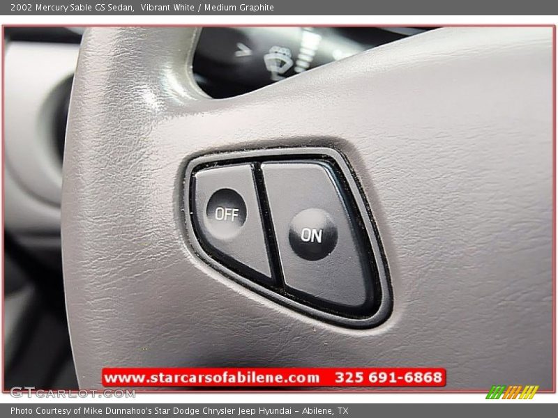 Vibrant White / Medium Graphite 2002 Mercury Sable GS Sedan