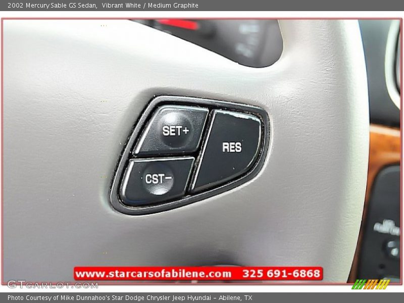 Vibrant White / Medium Graphite 2002 Mercury Sable GS Sedan