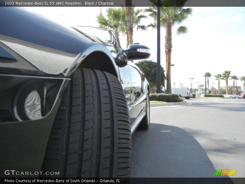 Black / Charcoal 2003 Mercedes-Benz SL 55 AMG Roadster