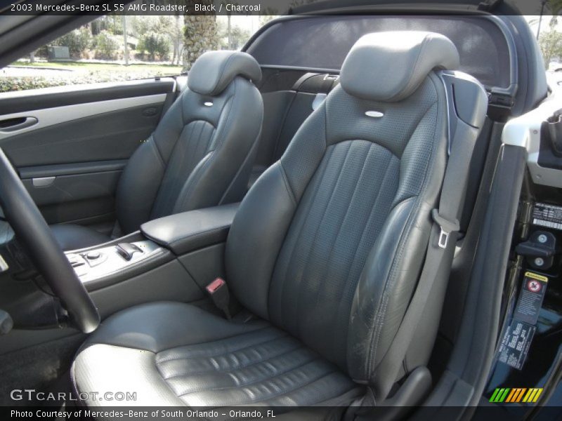 Black / Charcoal 2003 Mercedes-Benz SL 55 AMG Roadster