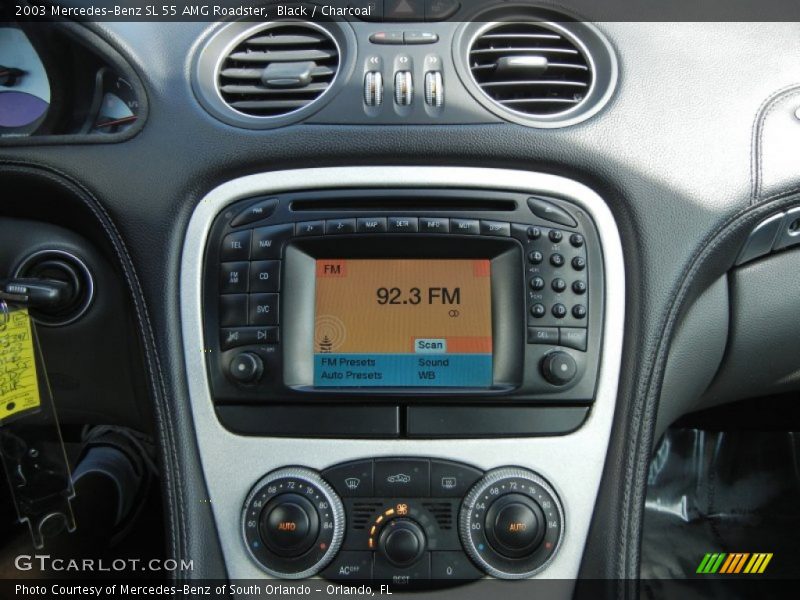 Controls of 2003 SL 55 AMG Roadster