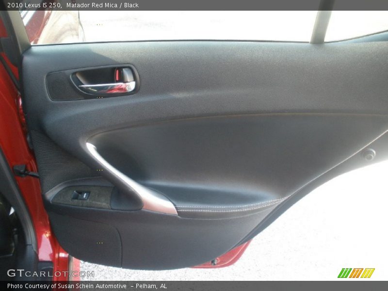 Matador Red Mica / Black 2010 Lexus IS 250