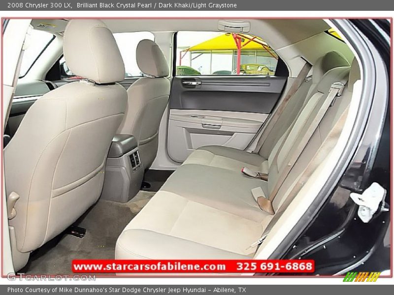 Brilliant Black Crystal Pearl / Dark Khaki/Light Graystone 2008 Chrysler 300 LX