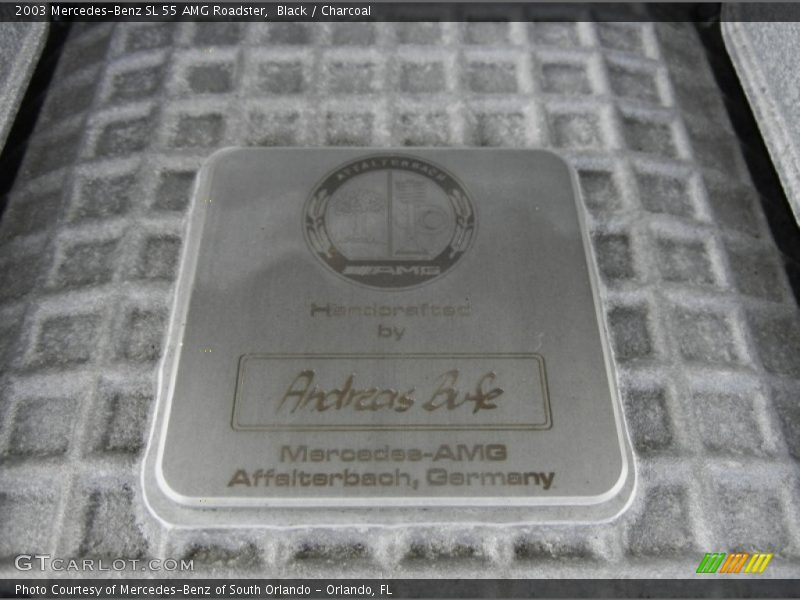 Black / Charcoal 2003 Mercedes-Benz SL 55 AMG Roadster