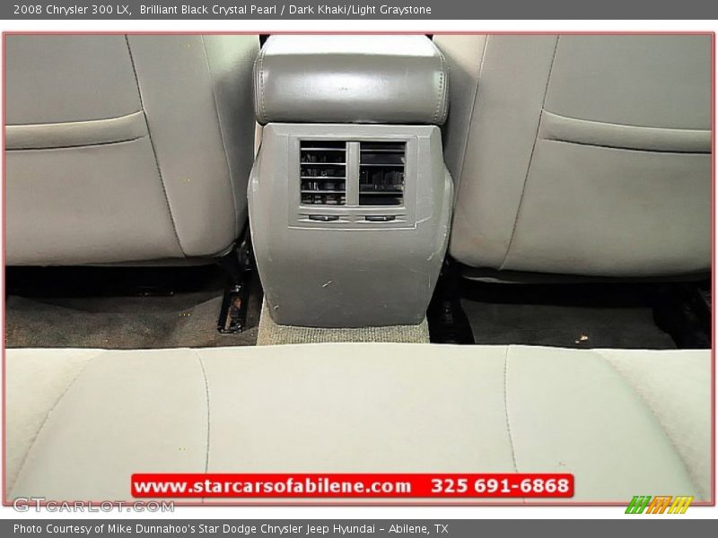 Brilliant Black Crystal Pearl / Dark Khaki/Light Graystone 2008 Chrysler 300 LX