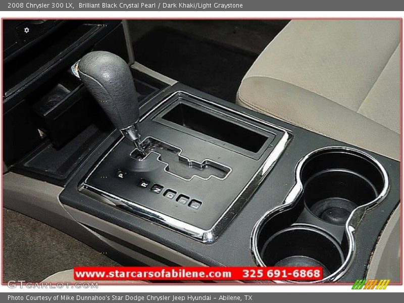 Brilliant Black Crystal Pearl / Dark Khaki/Light Graystone 2008 Chrysler 300 LX