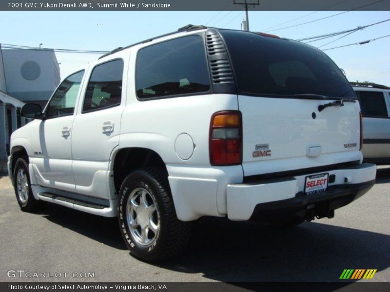 Summit White / Sandstone 2003 GMC Yukon Denali AWD