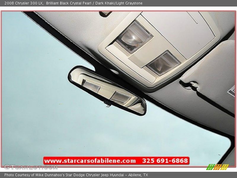 Brilliant Black Crystal Pearl / Dark Khaki/Light Graystone 2008 Chrysler 300 LX