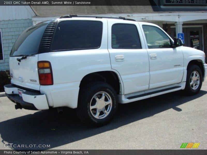 Summit White / Sandstone 2003 GMC Yukon Denali AWD