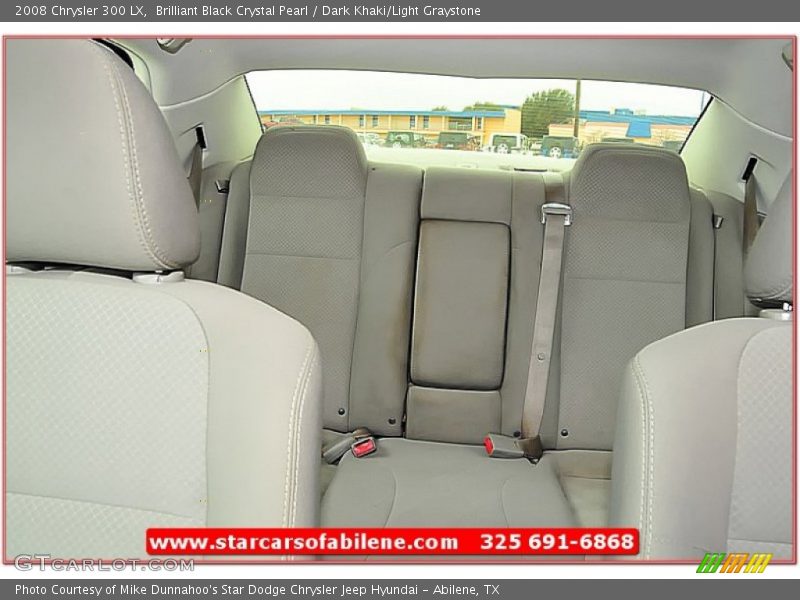 Brilliant Black Crystal Pearl / Dark Khaki/Light Graystone 2008 Chrysler 300 LX