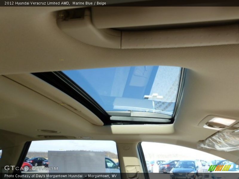 Marine Blue / Beige 2012 Hyundai Veracruz Limited AWD
