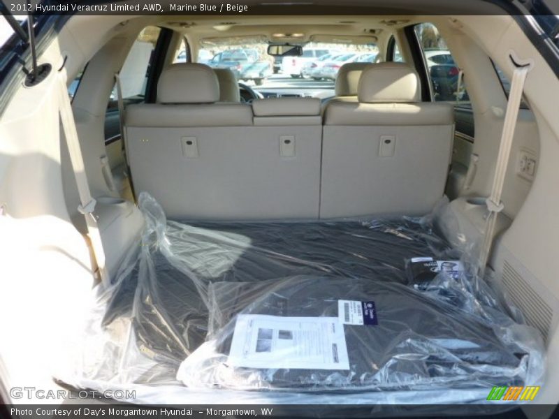 Marine Blue / Beige 2012 Hyundai Veracruz Limited AWD