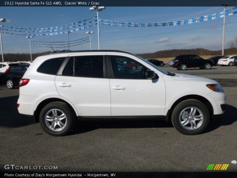 Glacier White / Gray 2012 Hyundai Santa Fe GLS AWD