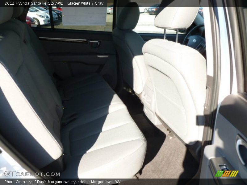 Glacier White / Gray 2012 Hyundai Santa Fe GLS AWD
