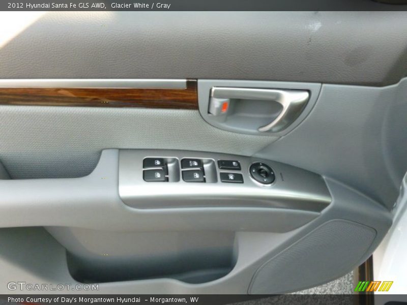 Glacier White / Gray 2012 Hyundai Santa Fe GLS AWD